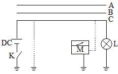 測(cè)定線路相別的接線示意圖